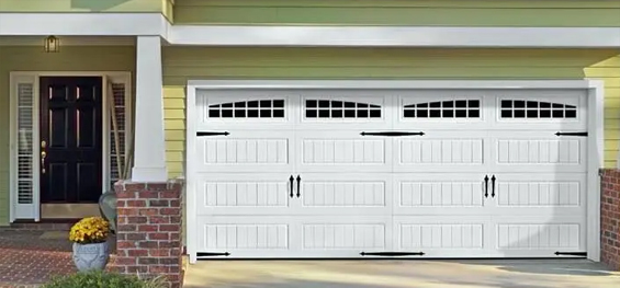 Can I add decorative hardware to a garage door without windows? 2